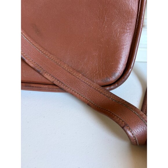 COACH Vintage Legacy Zip Camel 9966 Crossbody Zip Cognac Brown Bag - Picture 6 of 16